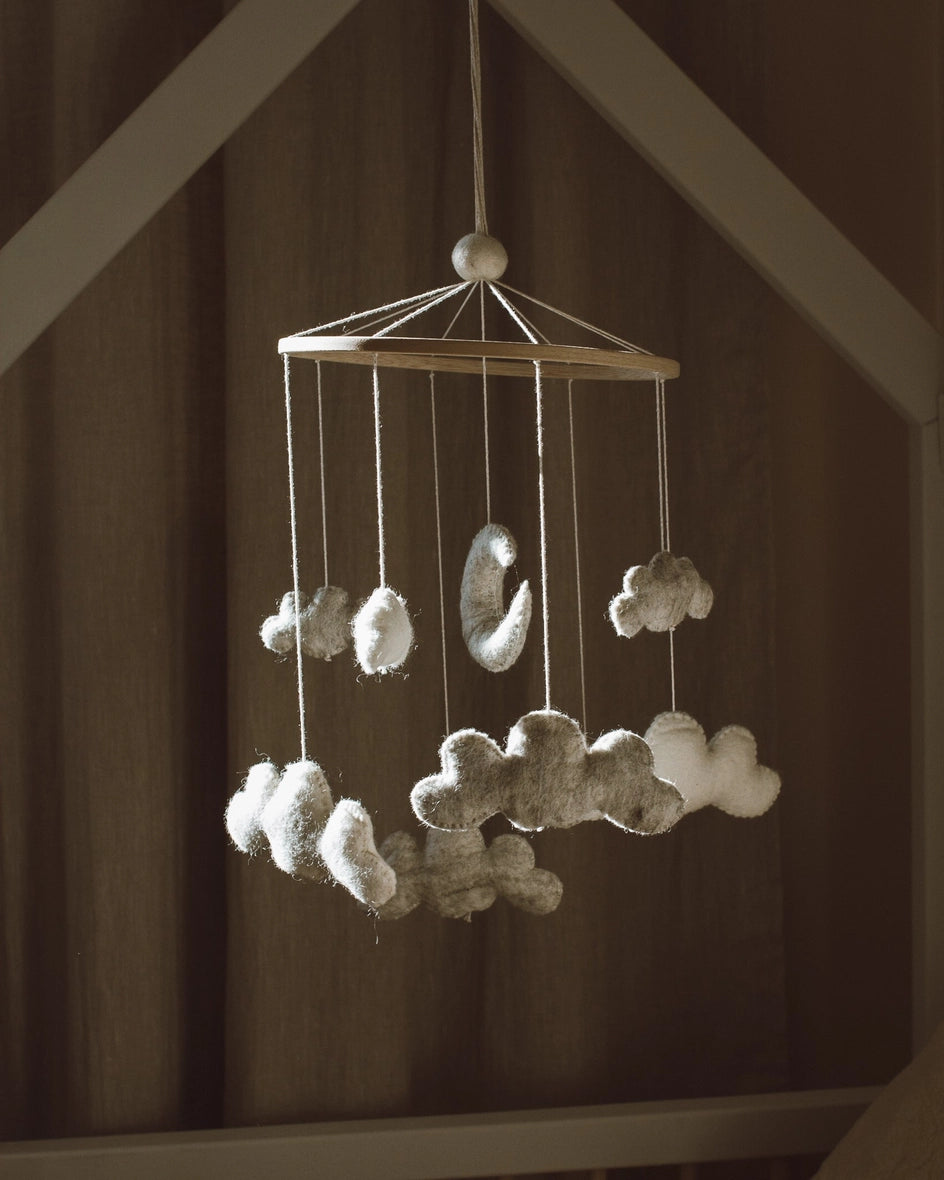 Heirloom Baby Mobile - Natürliche Wolle Mobile Goldrick