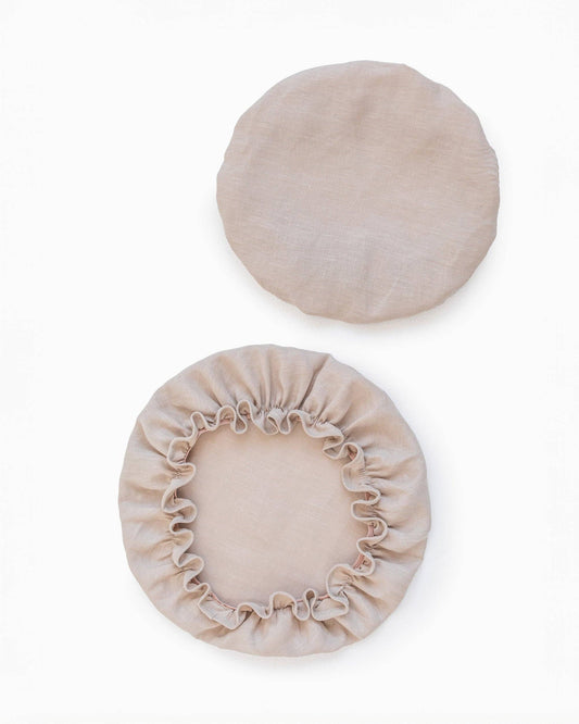 MagicLinen - Natürlicher Schalendeckel im 2er-Set Küchenzubehör MagicLinen