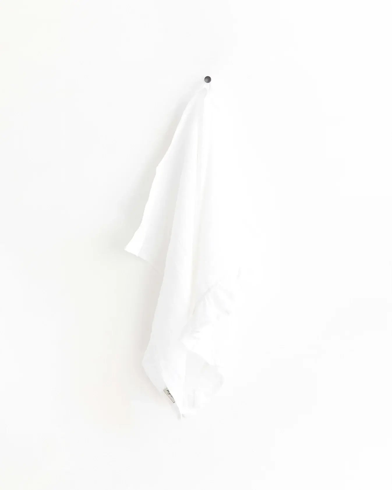 MagicLinen - Geschirrtücher mit Rüschenbesatz - Kohle-Raster
