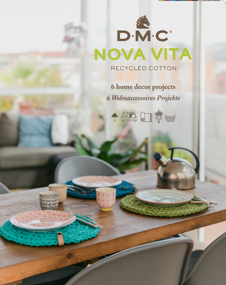 DMC Nova Vita/Eco Vita 12 Anleitungsbuch Homedeco Nr. 2 DE/EN/NL Häkelanleitung DMC