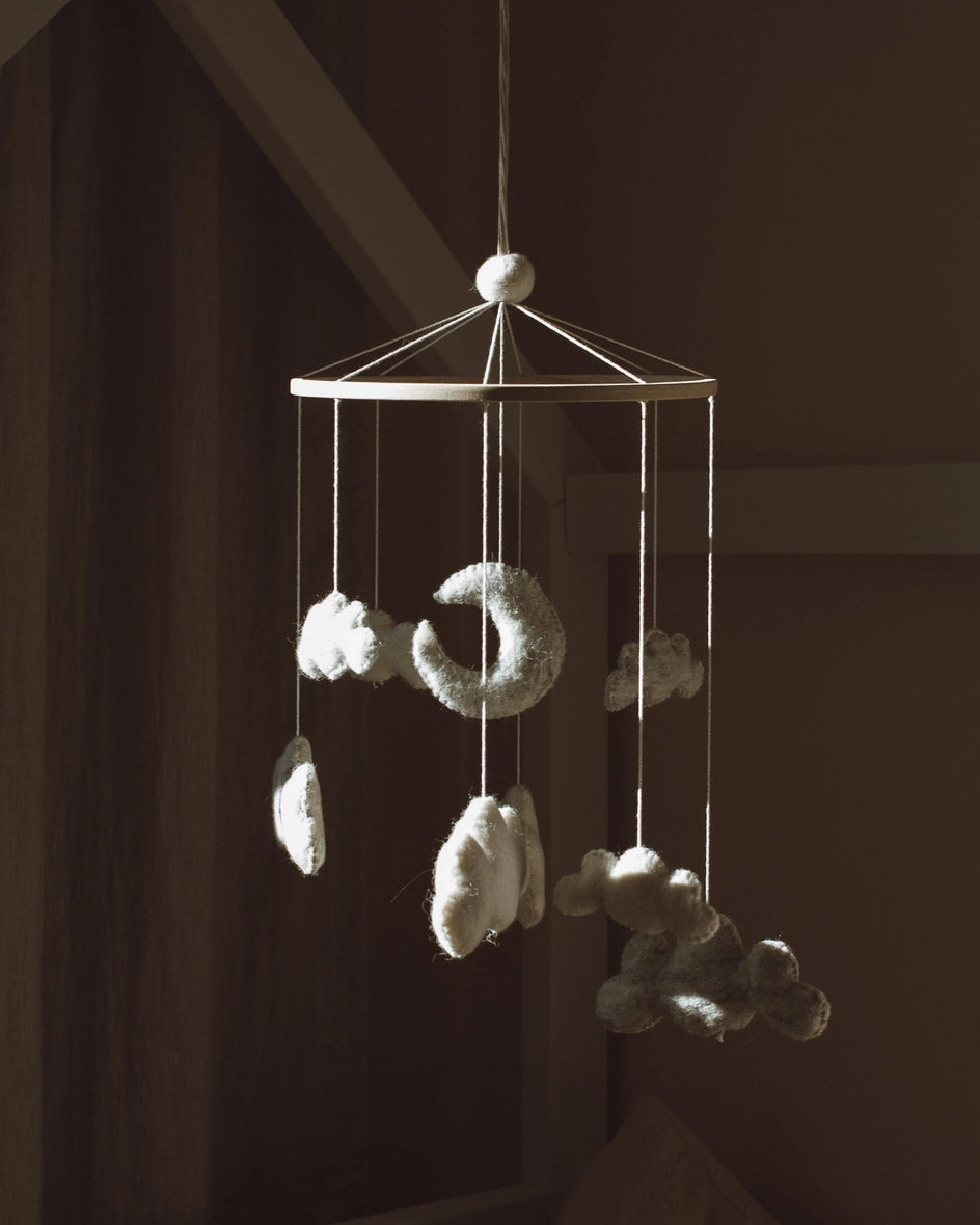 Heirloom Baby Mobile - Natürliche Wolle Mobile Goldrick