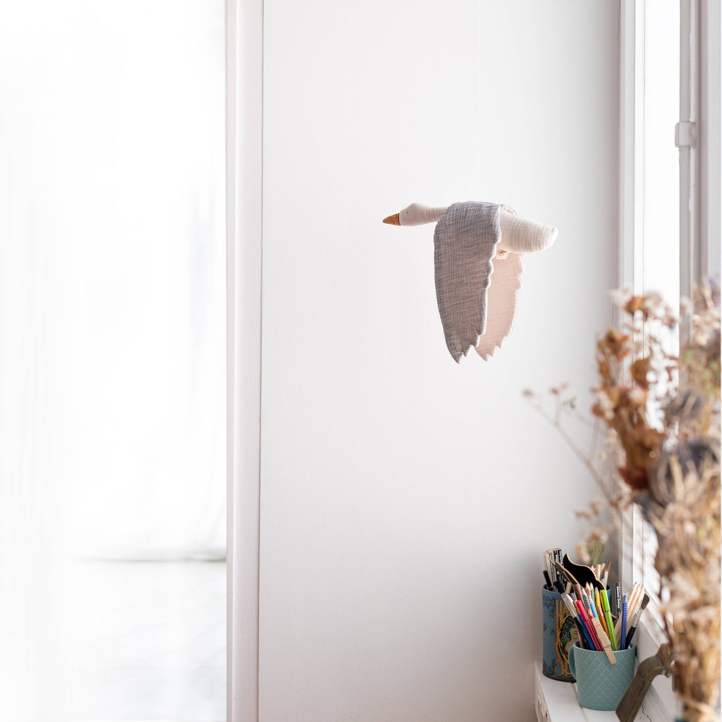 Dekoration Vogel Interieur Monocrom