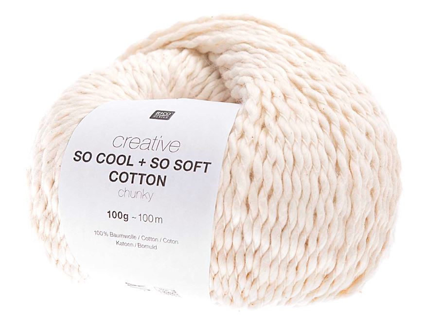 So Cool + So Soft Cotton chunky - creme Baumwolle Rico Design