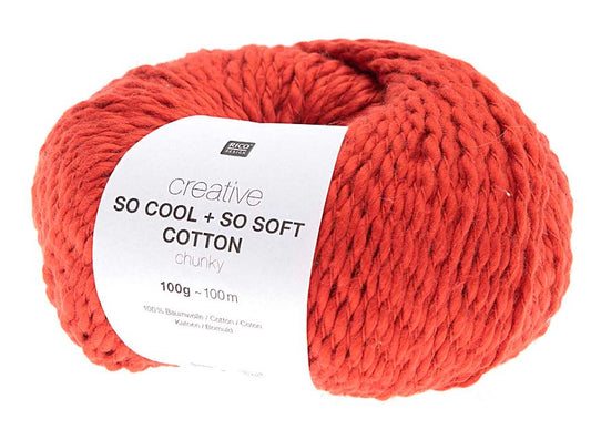 So Cool + So Soft Cotton chunky - rot Baumwolle Rico Design