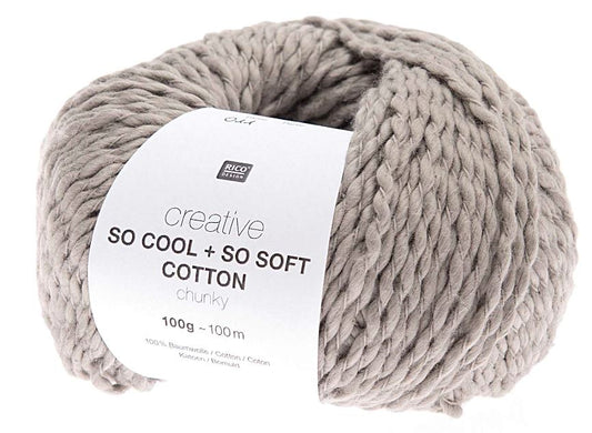 So Cool + So Soft Cotton chunky - grau Baumwolle Rico Design