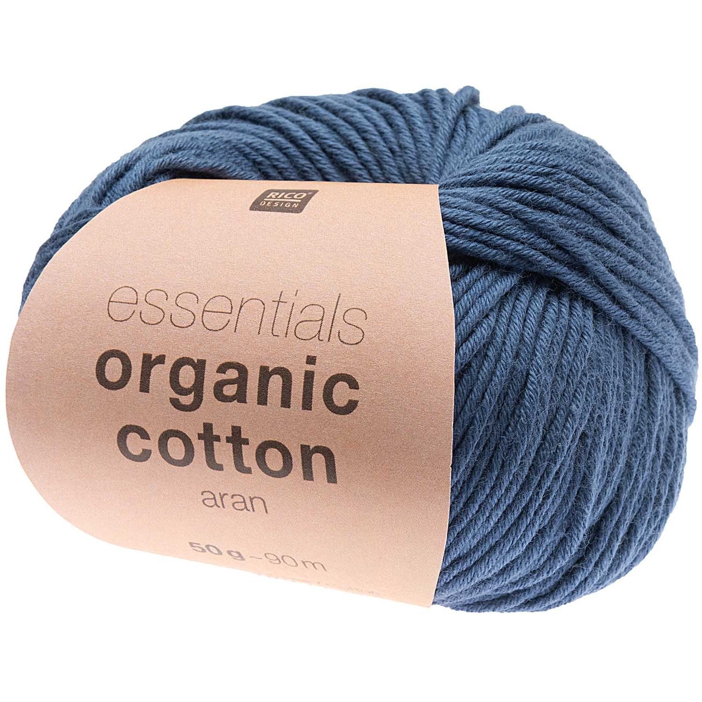 Rico Essentials Organic Cotton aran - marine Baumwollgarn Rico Design