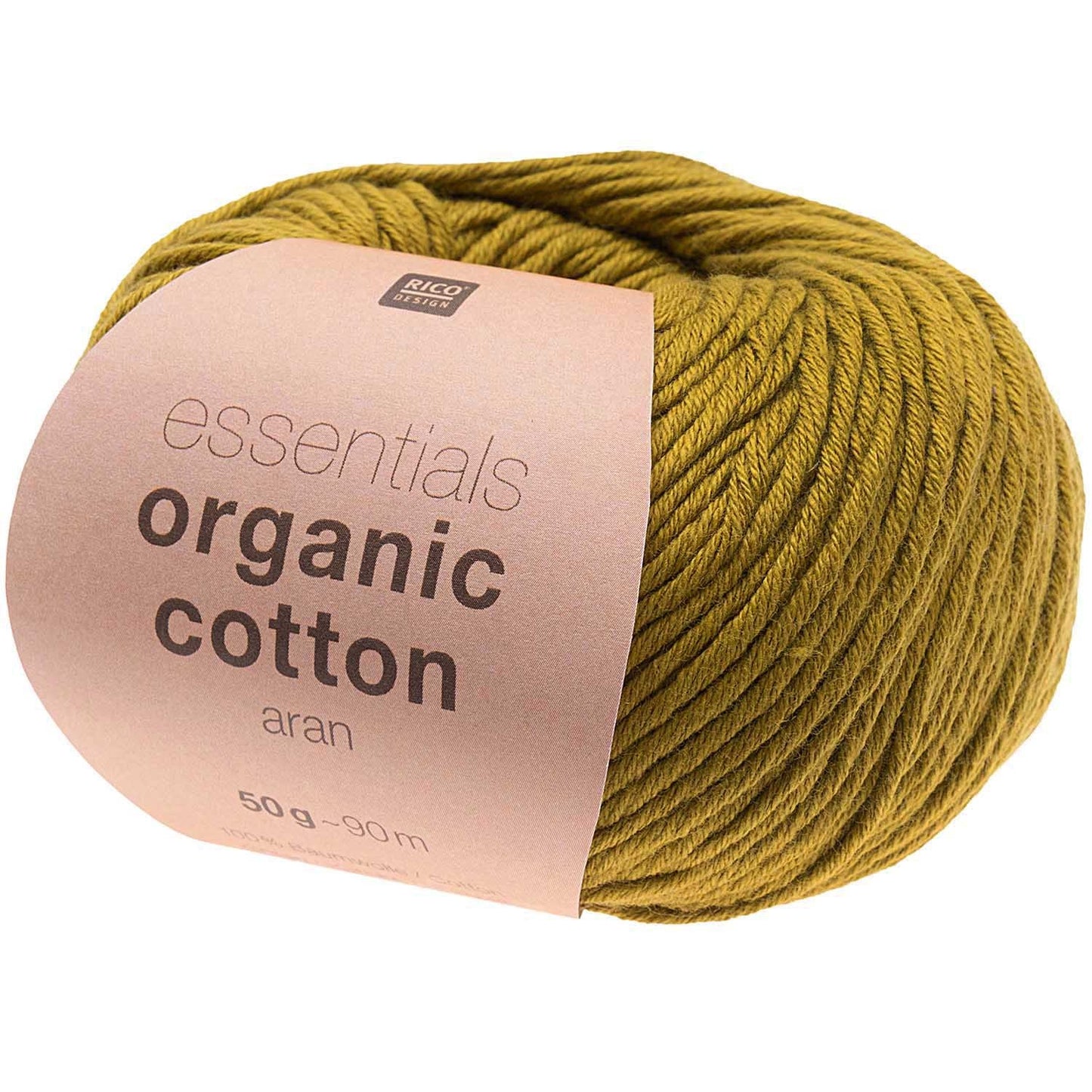 Rico Essentials Organic Cotton aran - oliv Baumwollgarn Rico Design