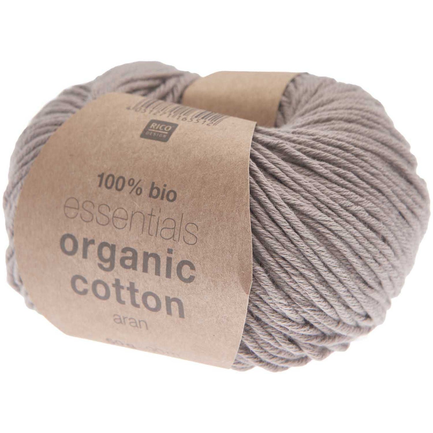 Rico Essentials Organic Cotton aran - taupe Baumwollgarn Rico Design