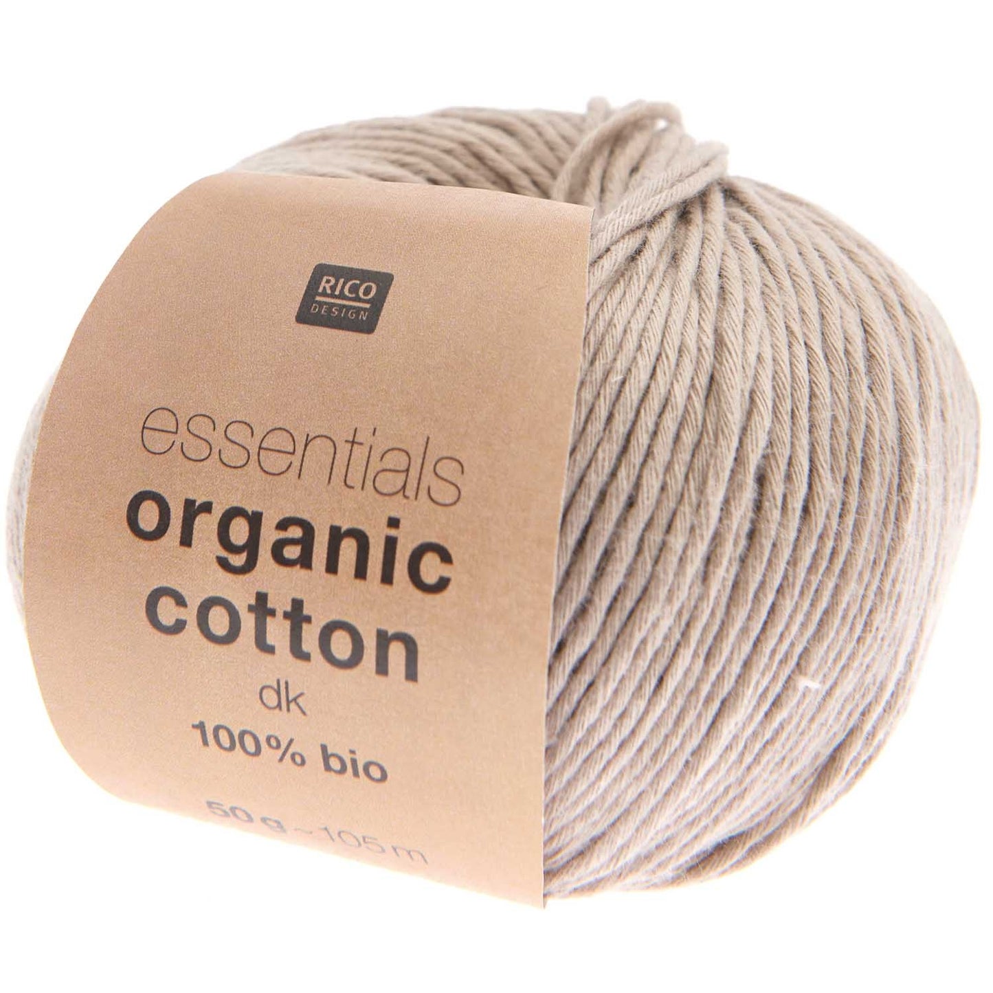 Rico Essentials Organic Cotton DK - taupe Baumwollgarn Rico Design