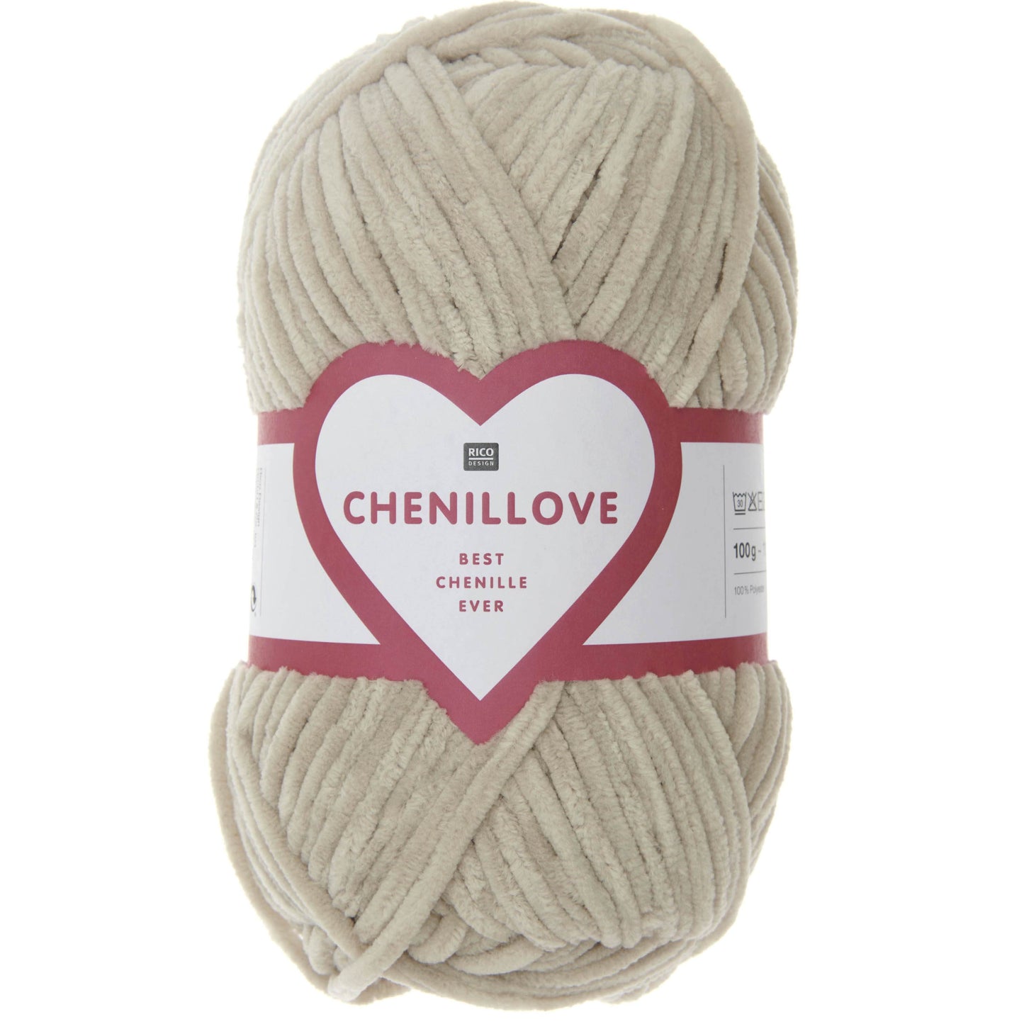 Chenillove - natur Chenillegarn Rico Design