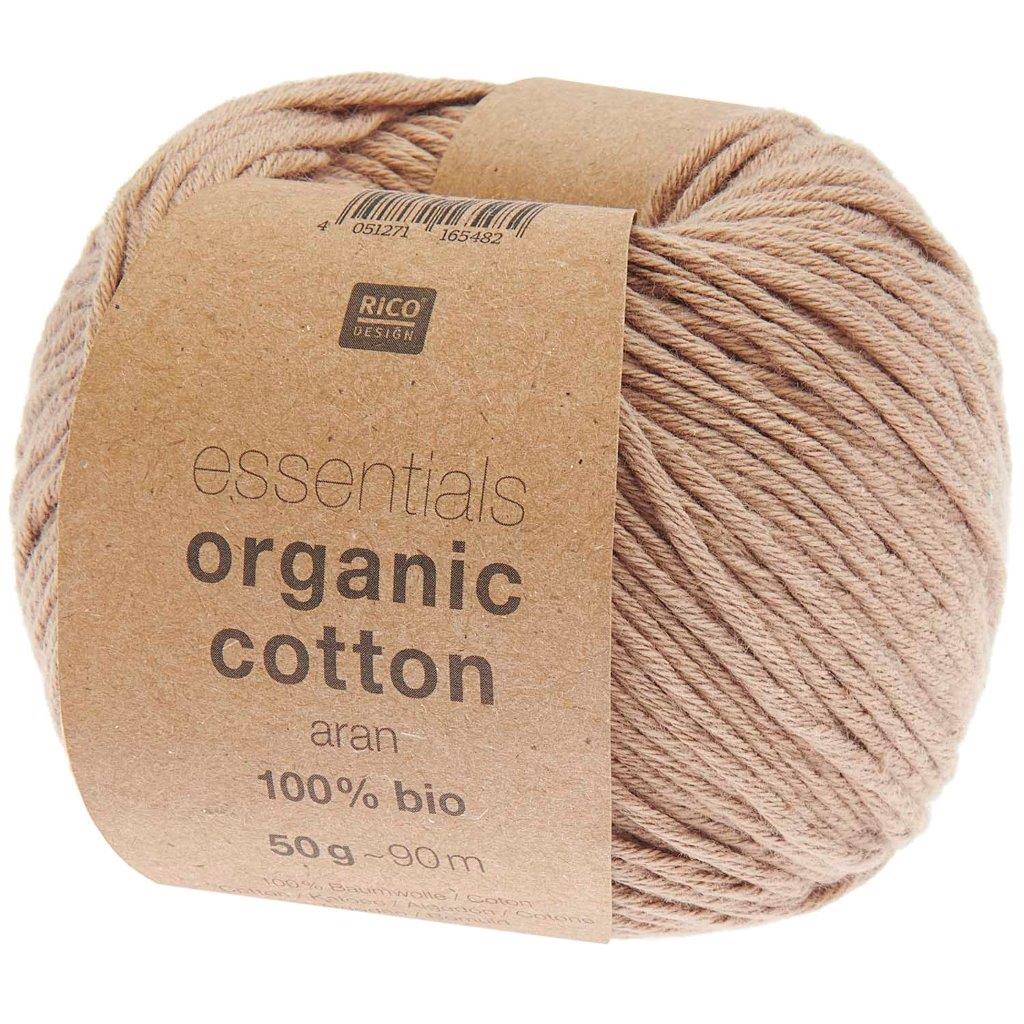 Rico Essentials Organic Cotton aran - nougat Baumwollgarn Rico Design
