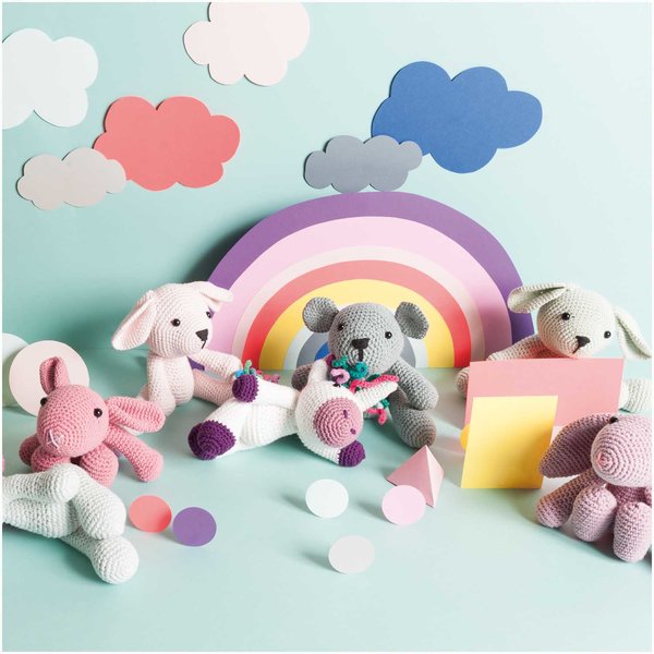 Knopfaugen mit Steg "Ricorumi" - Set à 4 Stk. Ø 11 mm (schwarz) Sicherheitsaugen Rico Design