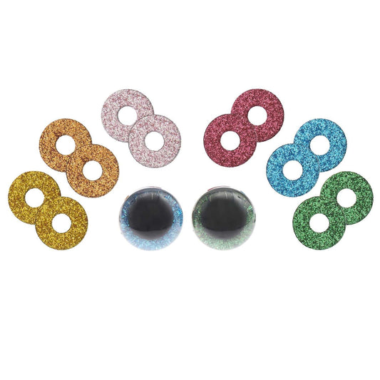 Sicherheitsaugen - Set für Kuscheltiere 6 Farben à Paar Ø 12 mm (bunt) Sicherheitsaugen Rico Design