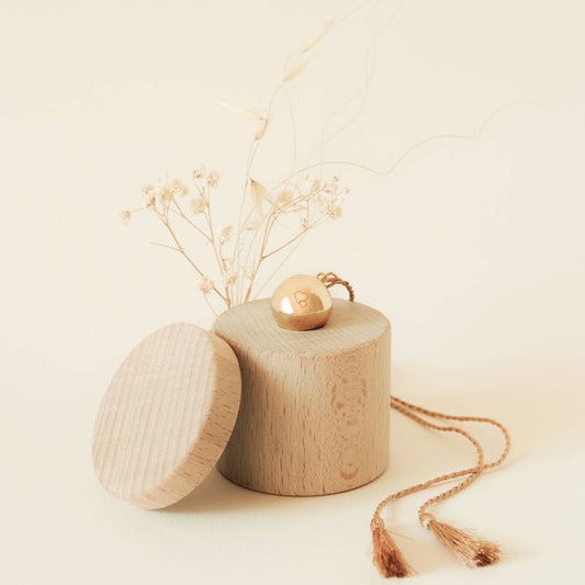 Halskette mit Gravur für die Schwangerschaft: Herz um zu hören - Gelbgold Kette Ilado Paris