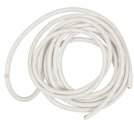 Lederband 2mm weiss