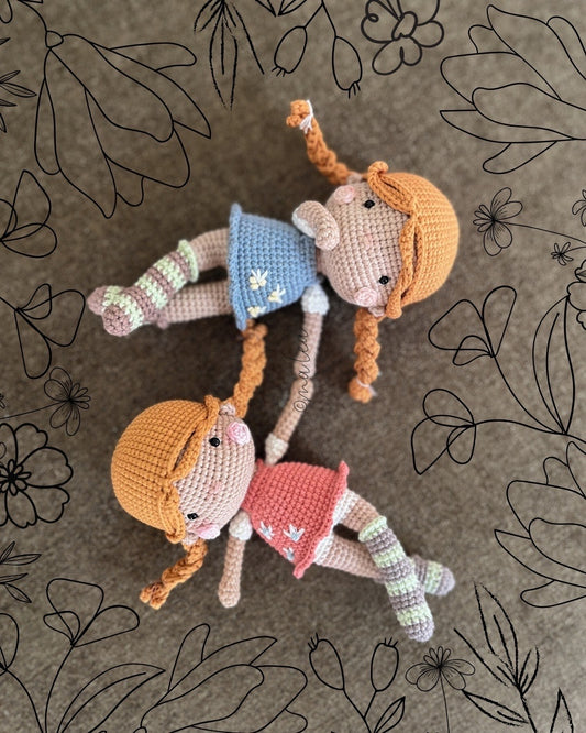 Amigurumi Häkelanleitung Pippa (Digital Download in Deutsch & Englisch) Häkelanleitung ma'lea