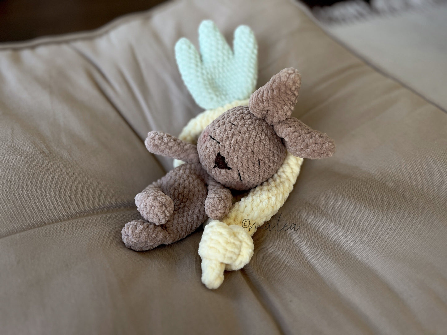 Kuschelkarotte mit Häschen Baby-Aktiv-Spielzeug ma'lea