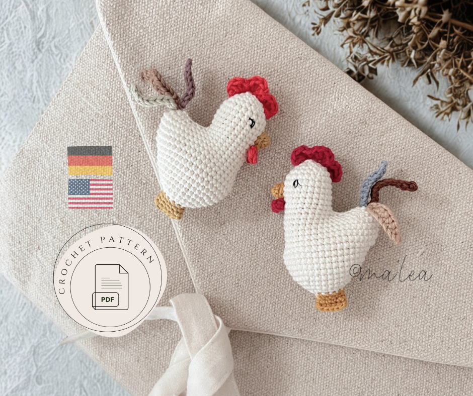 Instructions for Rocco the Rooster (Digital Download in German and English)