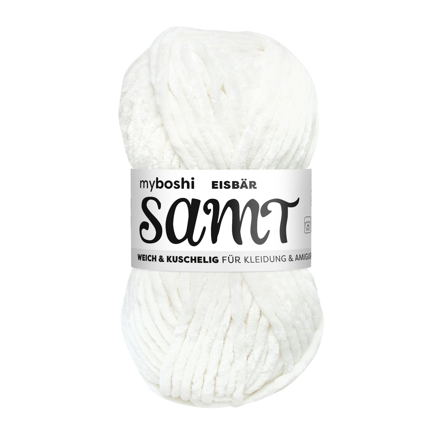 myboshi Chenille Garn Samt - Eisbär - 891 Chenillegarn myboshi
