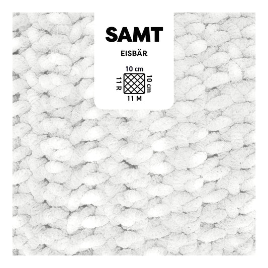 myboshi Chenille Garn Samt - Eisbär - 891 Chenillegarn myboshi