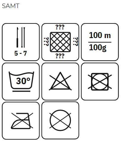 myboshi Chenille Garn Samt - Eisbär - 891 Chenillegarn myboshi