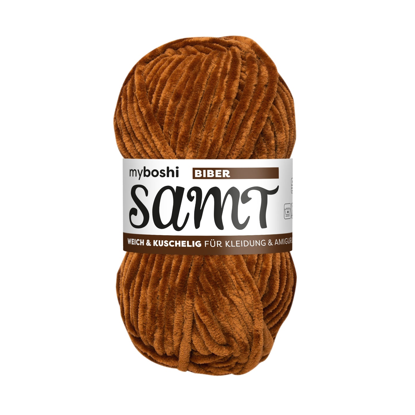 myboshi Chenille Garn Samt - Biber - 892 Chenillegarn myboshi