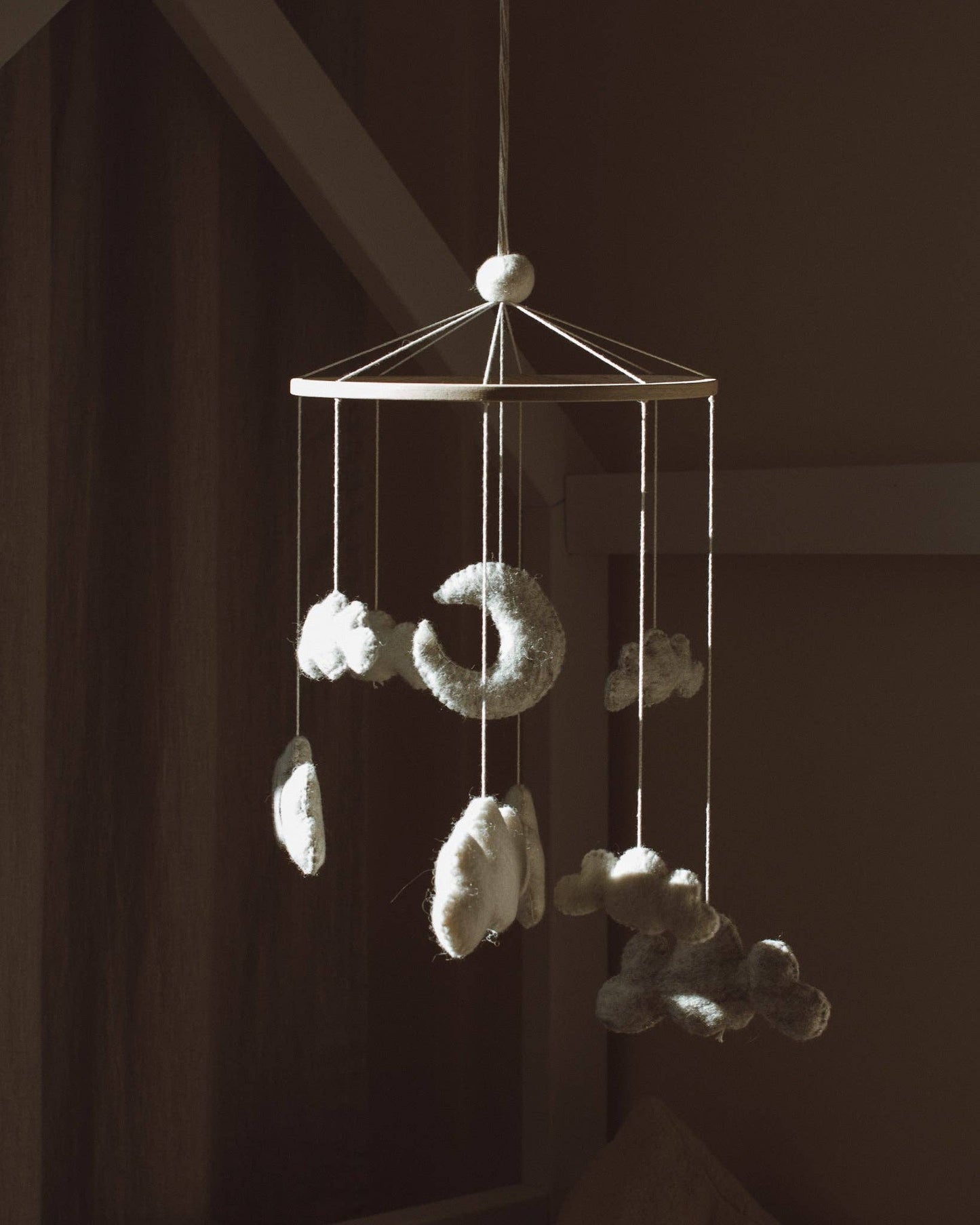 Heirloom Baby Mobile - Natürliche Wolle Mobile Goldrick