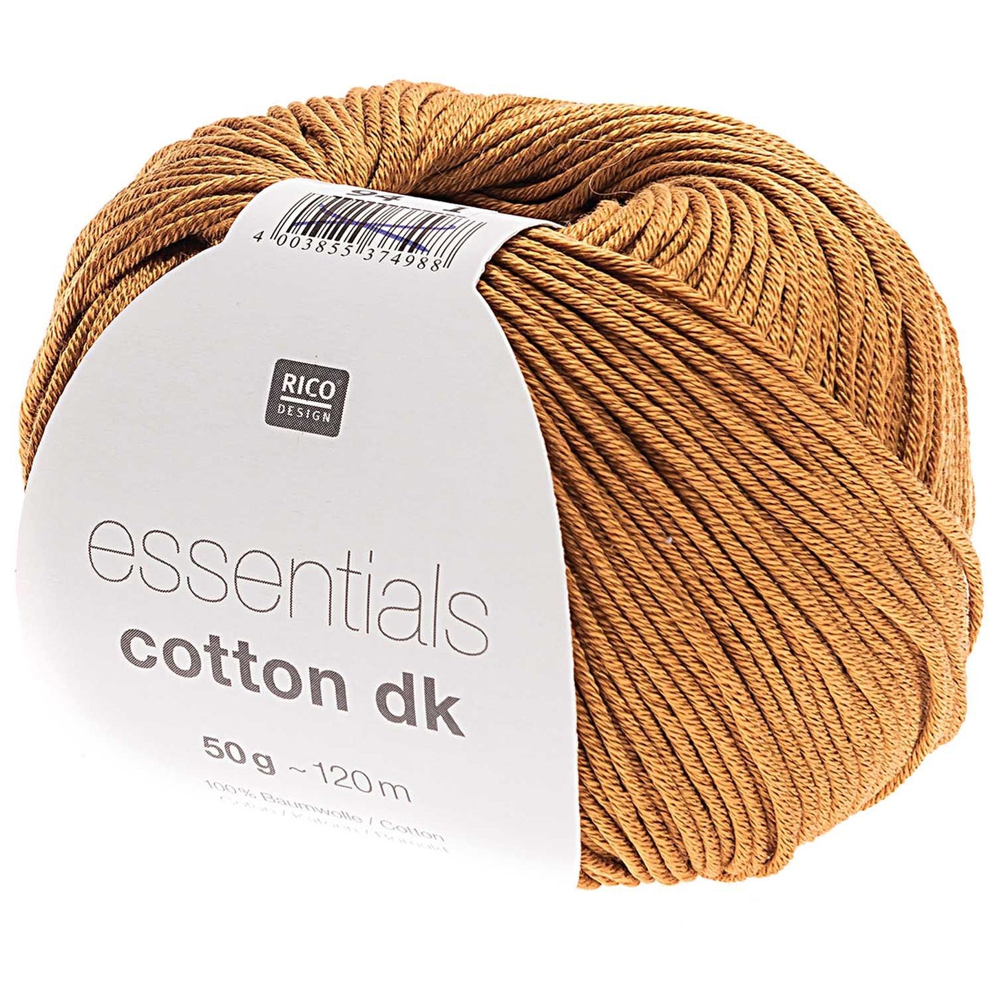 Rico Essentials Cotton DK - Karamell Wolle Rico Design