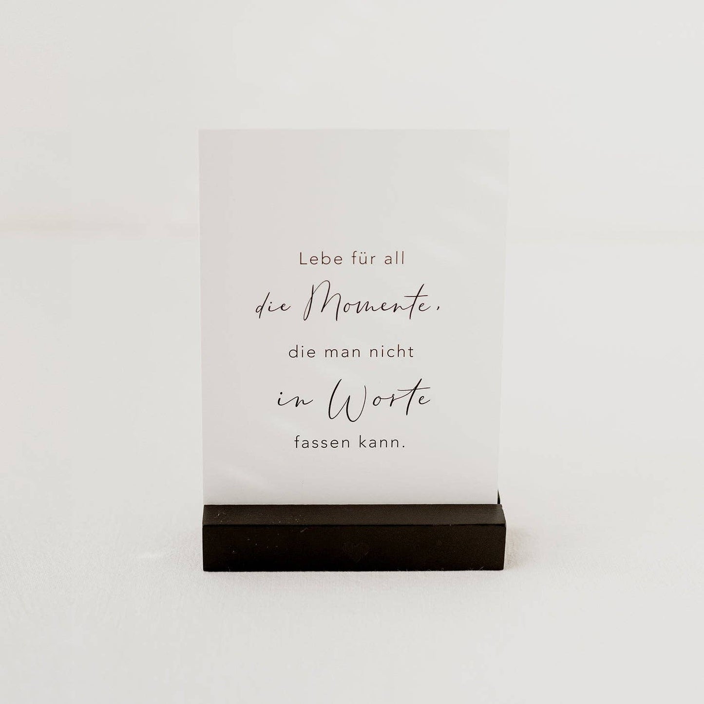 Spruchkarte Momente