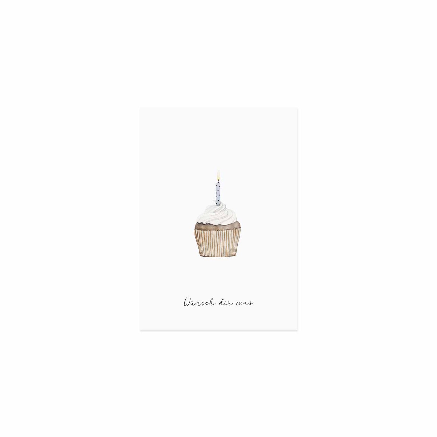 Greeting card cupcake