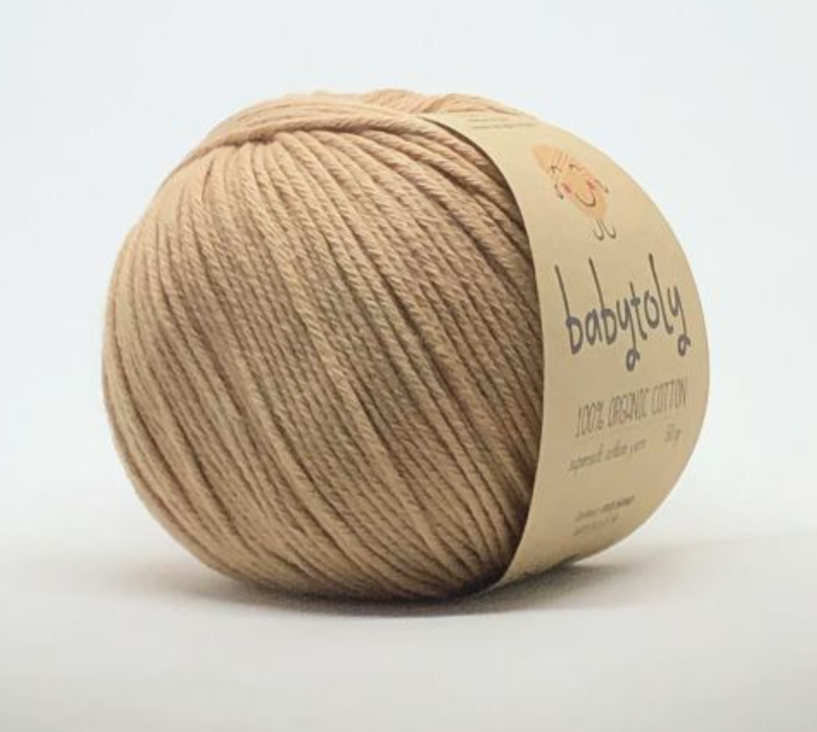 Babytoly organic cotton yarn - sand - 018