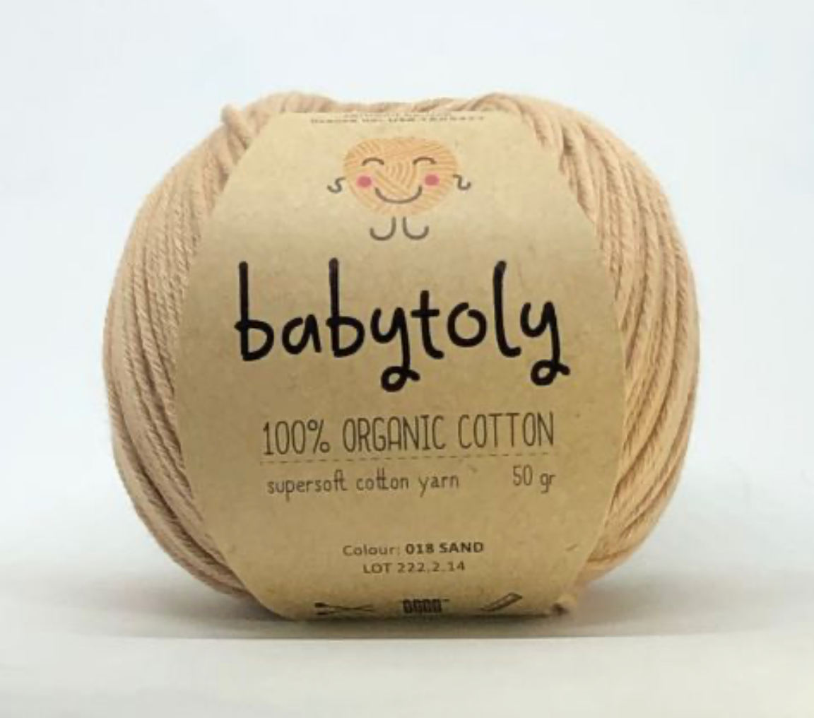 Babytoly organic cotton yarn - sand - 018