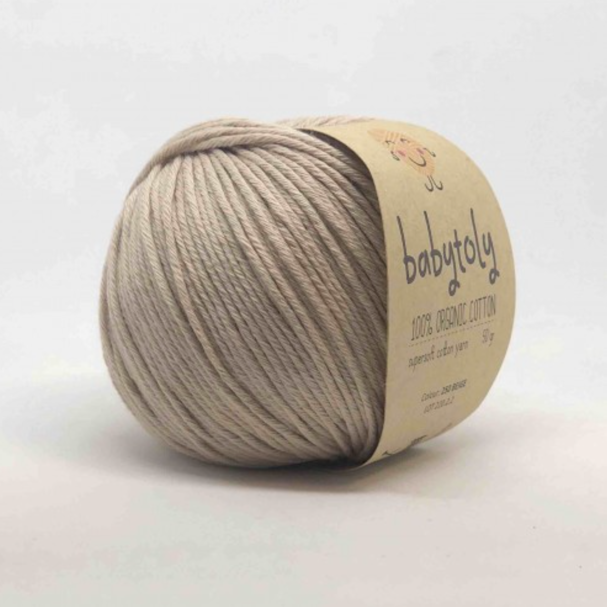 Babytoly organic cotton yarn - beige - 250
