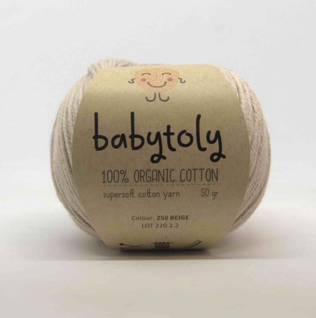Babytoly organic cotton yarn - beige - 250