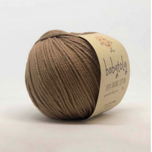 Babytoly Bio Baumwollgarn camel - Hochwertiges Garn für kreative Projekte - Malea.boutique