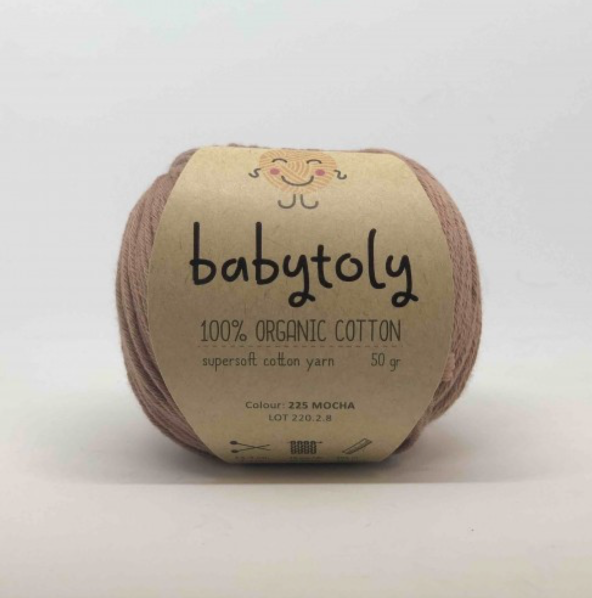 Babytoly organic cotton yarn - mocha - 225
