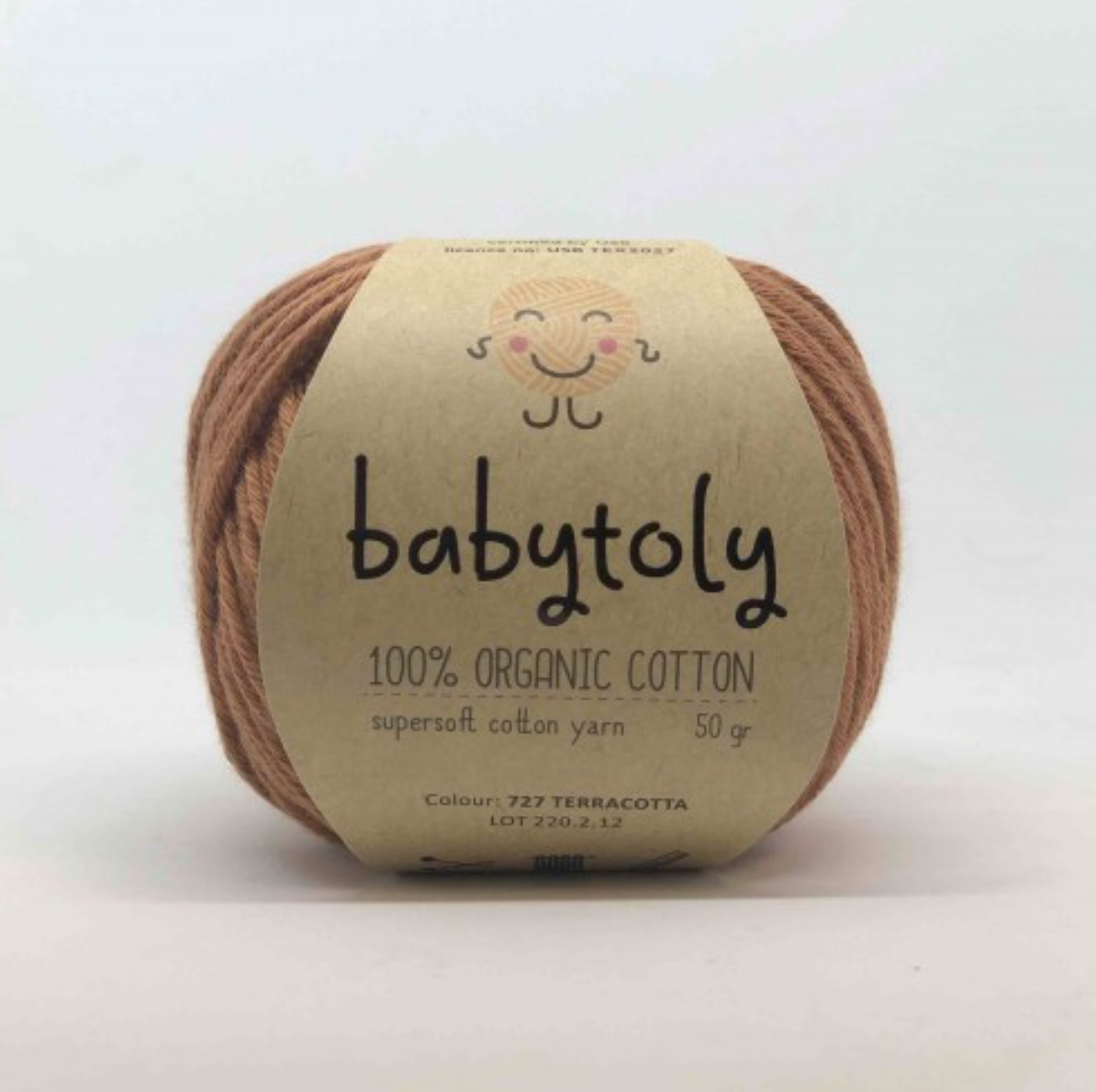 Babytoly Bio Baumwollgarn - terracotta - 727 Wolle Babytoly
