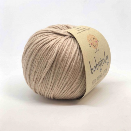 Babytoly Bio Baumwollgarn clay - Für kreative Projekte und umweltfreundliches Stricken - Malea.boutique