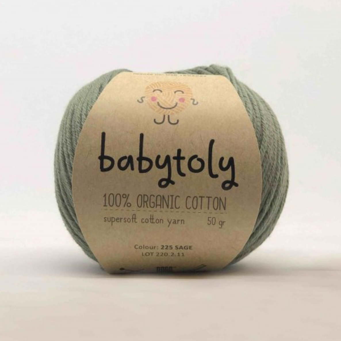 Babytoly Bio Baumwollgarn - sage - 205