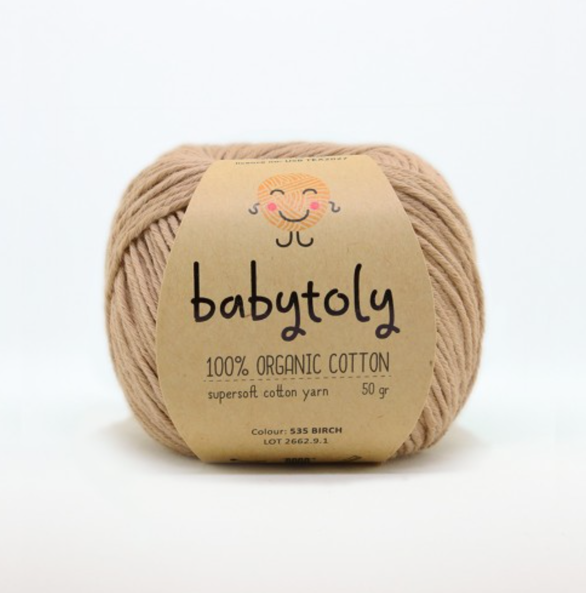 Babytoly Bio Baumwollgarn - birch - 535 Wolle Babytoly