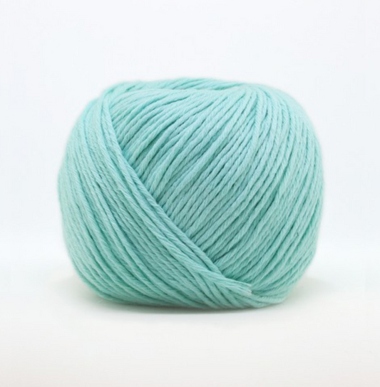 Babytoly Bio Baumwollgarn aquamarine - Nachhaltige Wolle für kreative Projekte in hochwertiger Qualität - Malea.boutique
