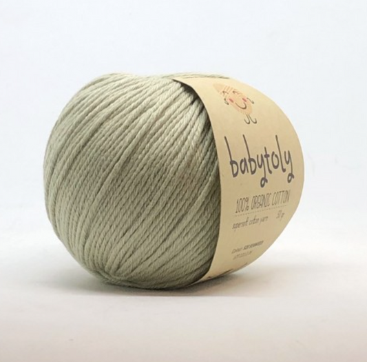 Babytoly Bio Baumwollgarn seaweed - Für nachhaltiges Stricken und Häkeln - Malea.boutique