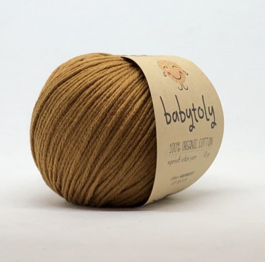 Babytoly Bio Baumwollgarn Biscuit - Hochwertige, nachhaltige Wolle für kreative Projekte - Malea.boutique