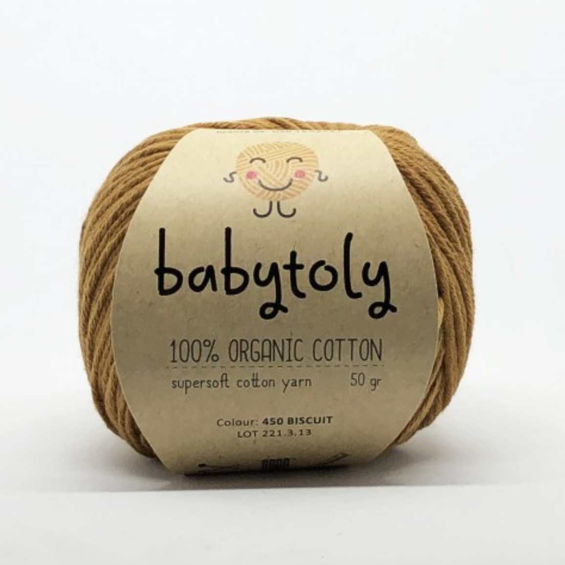 Babytoly Bio Baumwollgarn - biscuit - 450