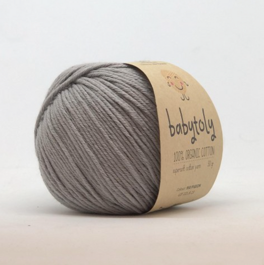 Babytoly Bio Baumwollgarn - pigeon - 950 Wolle Babytoly
