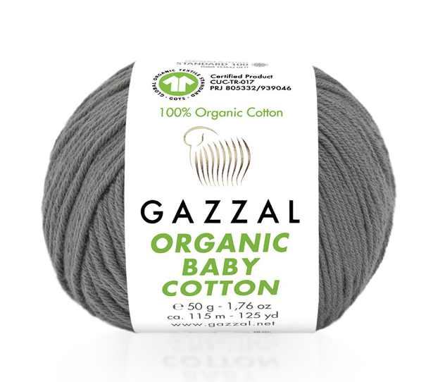 Organic Baby Cotton von Gazzal - 435 - Anthrazit