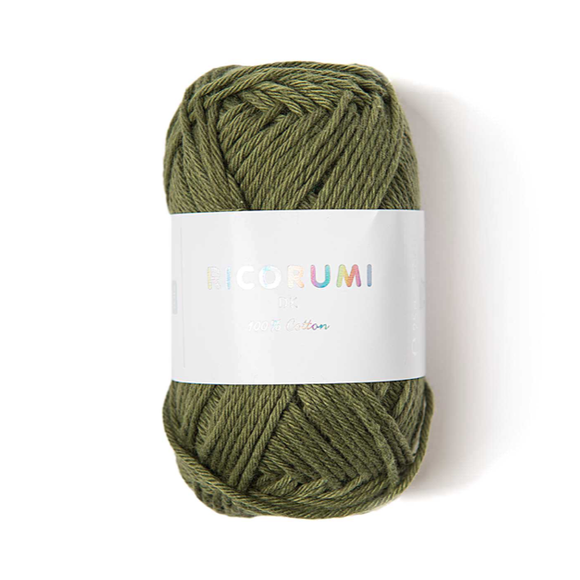 Amigurumiwolle - Rico Creative Ricorumi DK - olive - 048 Baumwollgarn Rico Design