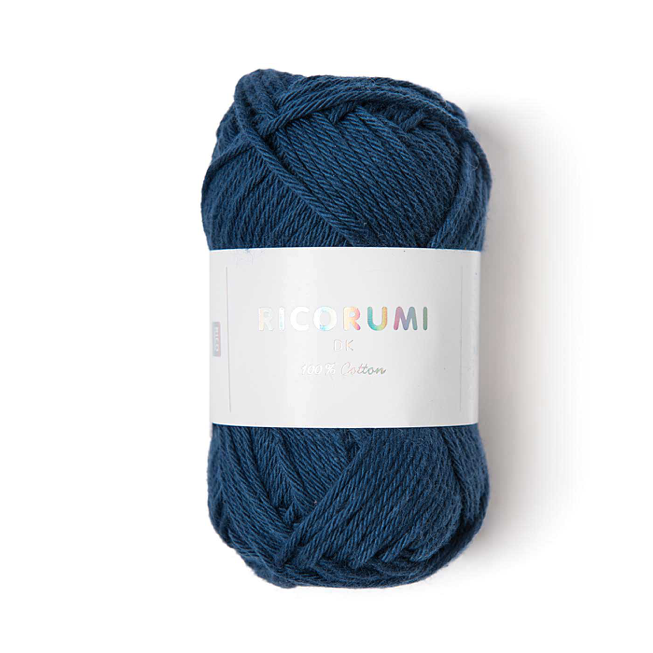 Amigurumiwolle - Rico Creative Ricorumi DK - nachtblau - 035 Baumwollgarn Rico Design