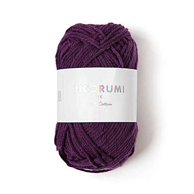 Amigurumiwolle - Rico Creative Ricorumi DK - lila - 020 Baumwollgarn Rico Design