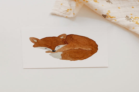 Postkarte Fuchs Geschenk hej hanni